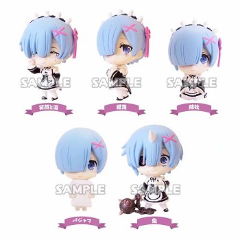 Re:Life in a different world from zero Rem figures set(5pcs a set)