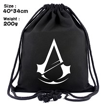 Assassin's Creed drawstring backpack bag