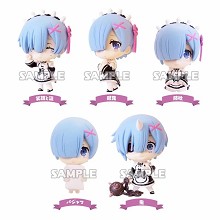 Re:Life in a different world from zero Rem figures set(5pcs a set)