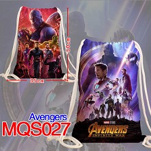 The Avengers Thanos drawstring backpack bag