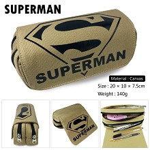 Super Man canvas pen bag pencil bag