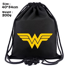 Wonder Woman drawstring backpack bag