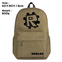 ROBLOX canvas backpack bag