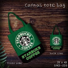 Starbucks canvas tote bag shopping bag