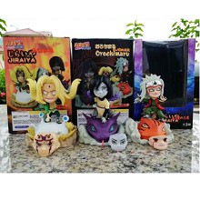 Naruto Tsunade Jiraiya Orochimaru figures set(3pcs a set)