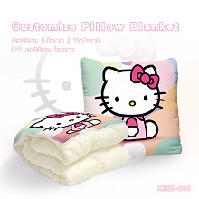 Hello kitty anime pattern customize pillow blanket cushion quilt