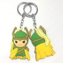 Loki soft plastic key chain