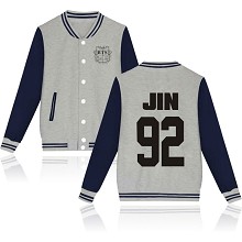 BTS JIN 92 cotton thick hoodie coat jacket cloth