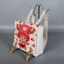 One Piece Chopper anime canvas backpack bag