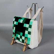 Minecraft canvas backpack bag