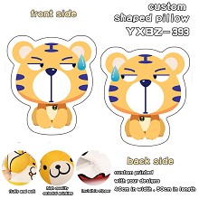  12 Chinese Zodiac Signs Tiger custom shaped pillow 