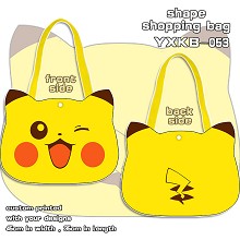 Pokemon pikachu shape shopping bag shoulder bag