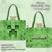 Minecraft shape shopping bag shoulder bag