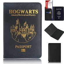 Harry Potter Hogwarts Passport Cover Card Case Credit Card Holder Wallet