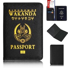 Black Panther Passport Cover Card Case Credit Card...