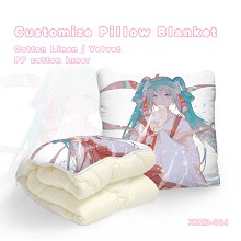 Hatsune Miku anime pattern customize pillow blanke...