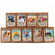 One Piece wanted figures set(9pcs a set)