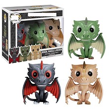  Funko POP Game of Thrones dragons a set 