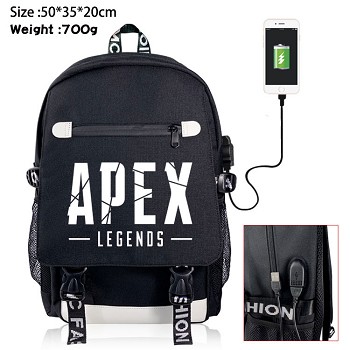 APEX Legends game USB charging laptop backpack school bag