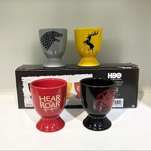 Game of Thrones movie wine glasses cups mugs set(4...