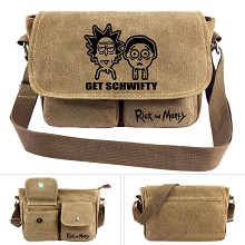 Rick and Morty canvas satchel shoulder bag