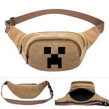 Minecraft canvas pocket waist pack bag
