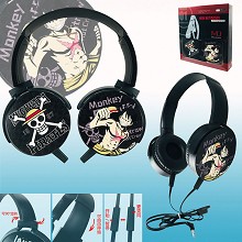 One Piece Luffy anime headphone