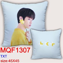TXT star two-sided pillow