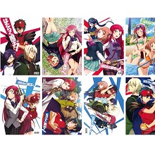 Hataraku Maou-sama anime posters(8pcs a set)