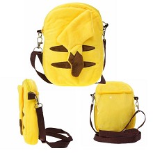 8inches Pokemon Pikachu anime plush satchel Shoulder bag