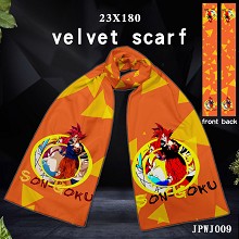 Dragon Ball anime velvet scarf