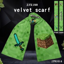 Minecraft game velvet scarf