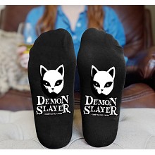 Demon Slayer anime cotton socks a pair