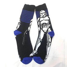 Star Wars long cotton socks a pair