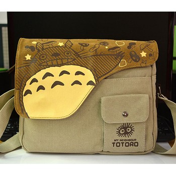 Totoro anime canvas satchel shoulder bag