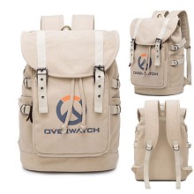 Overwatch game canvas backpack bag