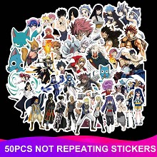Fairy Tail anime waterproof stickers set(50pcs a s...