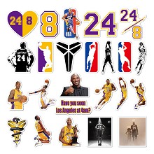 NBA Kobe Bryant 24# stickers set(24pcs a set)