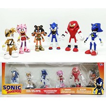 Super Sonic The Hedgehog figures set(6pcs a set)