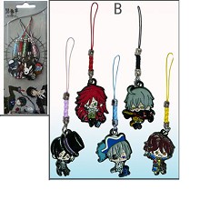Kuroshitsuji Black Butler anime phone straps(5pcs a set)
