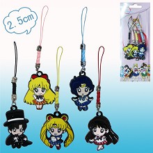 Sailor Moon anime phone straps(5pcs a set)