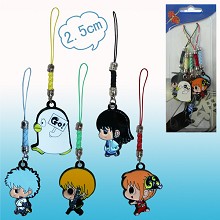 Gintama anime phone straps(5pcs a set)