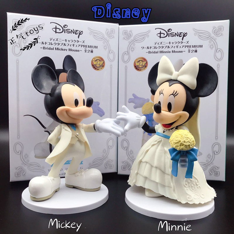 cute mickey minnie music anime figure figures Set of 6pcs doll anime collect 