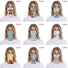 One Piece anime headgear stocking mask magic scarf neck face mask