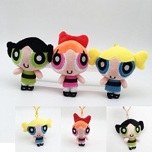 4inches The Powerpuff Girls anime plush doll set(1...