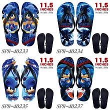 Sonic The Hedgehog anime flip flops shoes slippers a pair