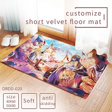 Overlord anime customize short velvet floor mat