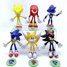 Sonic The Hedgehog game figures set(6pcs a set)