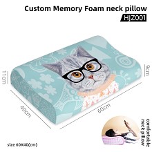The cat anime neck protect custom memory foam neck pillow