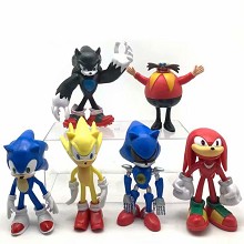 Sonic The Hedgehog game figures set(6pcs a set) no...